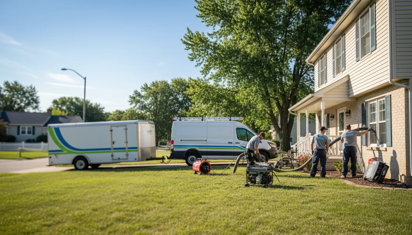 Flooded Basement Restoration And Cleanup With Repair in Westfield, IL near me